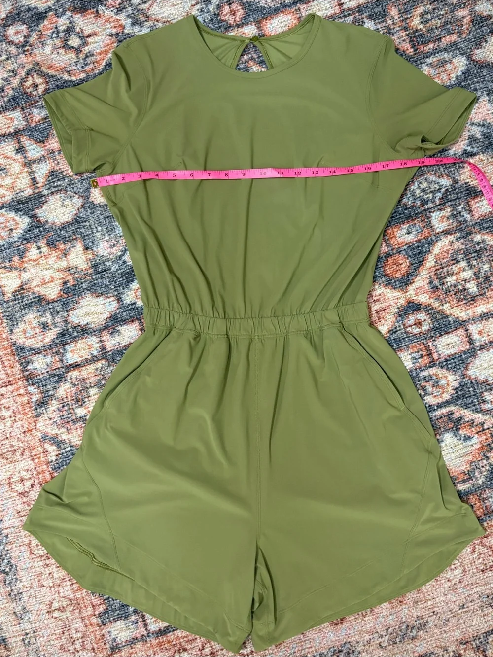 Lululemon Lightweight High-Neck Romper Bronze Green size 6